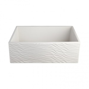 Lavello da <span class=keywords><strong>Cucina</strong></span> in Stile Rustico Bianco Opaco 100% Acrilico Puro - Product Image 3