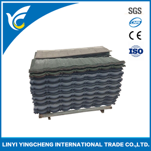 Piedra recubiertos de <span class=keywords><strong>metal</strong></span> del techo baldosas y pvc canal de la lluvia - Product Image 2