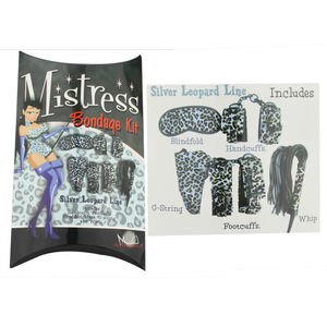 in argento leopardo dolce amore contenimento sesso sesso malizioso kit accessori per le coppie - Product Image 1