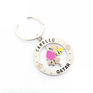 Llavero de Recuerdo Turístico de Qatar con Camello y Palmera, Regalo Promocional del País - Product Image 4
