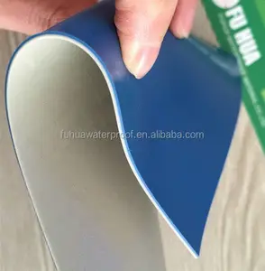 Polyester/Glasvezel Versterkte Pvc Waterdicht Membraan Vel Voor Platte Dakbedekking