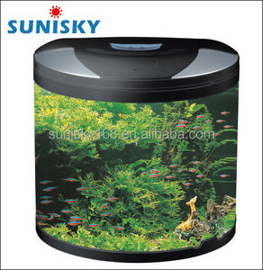 HAラウンド水族館ガラス水槽LEDライト付き - Product Image 2