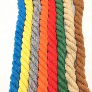 Поставка фабрики цветные хлопковые веревочки 3 strand твист
