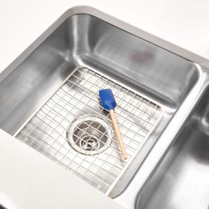 Manufacturer Kitchen <strong>Sink</strong> <strong>Protector</strong> Rack - Wire Grid <strong>Mat</strong> with Center Drain Hole - Product Image 2