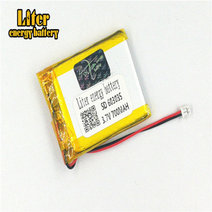 Plug 1.25-2 P 3.7 V 603035 700 mah lipo battery Rechargeable solar li ion polymer lithium battery with PCM - Product Image 3