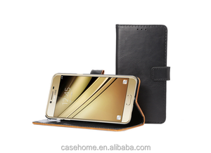 Dành Cho <span class=keywords><strong>Samsung</strong></span> Galaxy <span class=keywords><strong>C5</strong></span> Deluxe Leather Wallet Bao Da Nắp Lật - Product Image 5