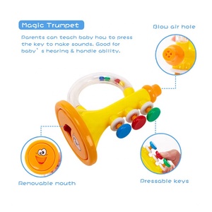 5pcs Del Bambino Sonaglio Musicale Set Carino Piccolo di Plastica Mano Tremante Campane