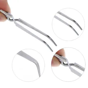 1pc Stainless Steel Nail Art Shaping Tweezers Multifunction Cross Professional Nail kit clip for Acrylic UV Gel Shaping Pinchers