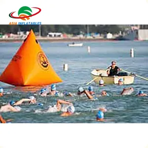 Inflatable Swim Buoy Inflatable CE Floating Triangle Buoys For Water Park