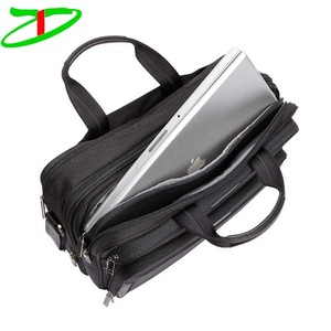 Large Expandable Business Trip Bag Executive <strong>Leather</strong> Briefcase for Men - Product Image 2