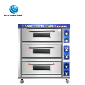 3 Deck Oven Komersial Indonesia Kue/Kue Croissant Mesin Oven