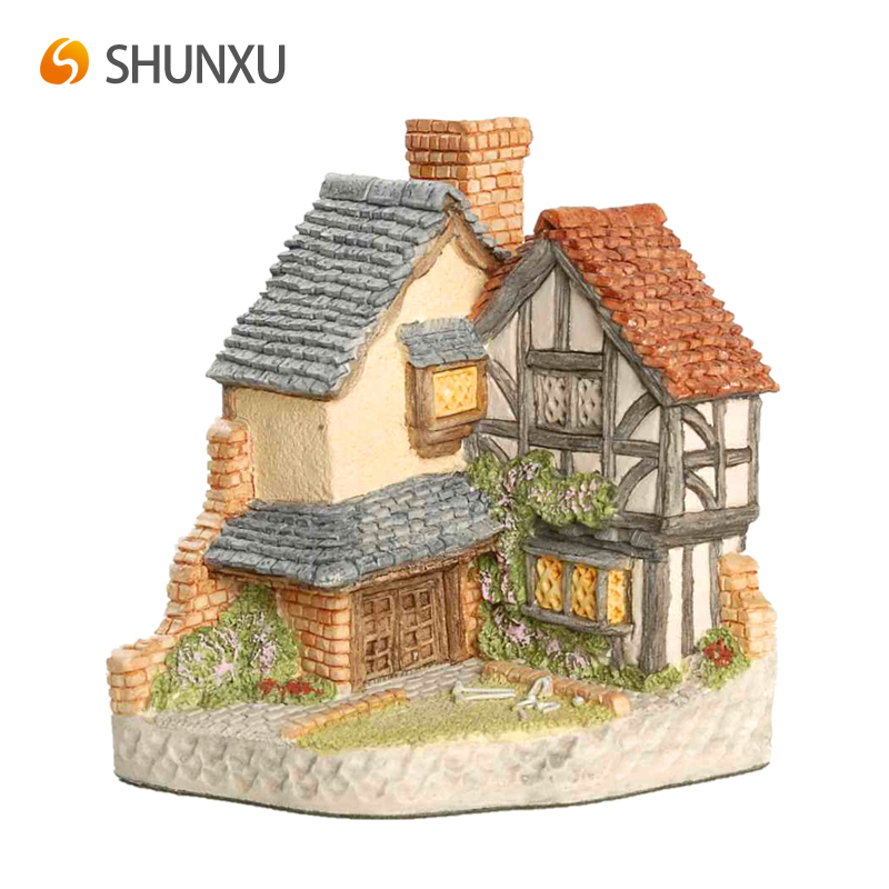 コレクションギフトのための中世のヨーロッパのミニチュア建築家モデル