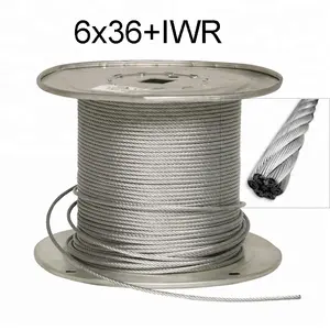 Price Wire Rope High Tensile Hoist Wire Rope 6x36+IWRC Galvanized Steel Cable Lifting Wire Rope For Crane