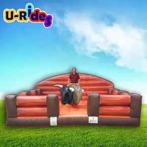 कारखाने आपूर्तिकर्ता Inflatable रोडियो बैल लकड़ी अनाज जॉयस्टिक नियंत्रित यांत्रिक बैल