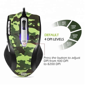 2018 Amazon top vendeur EasySMX Gaming Fraîche conception ESMBD-01 ergonomique <span class=keywords><strong>gamer</strong></span> souris avec camouflage couleur - Product Image 4