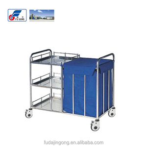 Rvs Vuile Linnen Zak Medische Dressing <span class=keywords><strong>Trolley</strong></span> Voor Ziekenhuis Gebruik - Product Image 2