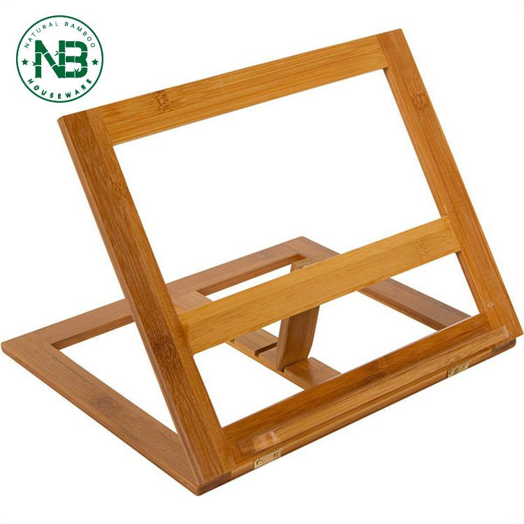 Регулируемая Складная Подставка для книг из натурального бамбука, подставка для журналов, подставка для чтения, подставка для книг, держатель для рецептов