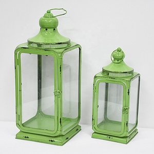 Garden and Wedding Christmas Decor Antique Vintage Decorative Wrought Iron <strong>Hanging</strong> <strong>Candle</strong> Lanterns Metal Hurricane Lantern - Product Image 3