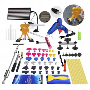 Car Removal Tool Super PDR Auto Dent Hail Damage Repair Tools Kit T Slide Hammer Dent Puller Remove Work Tools For Professional Work Shop Repair
