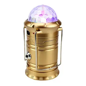 Goldmore 6W 3で1 LED Crystal Magic Ball Stage Portable Rechargeable Camping LanternためOutdoor