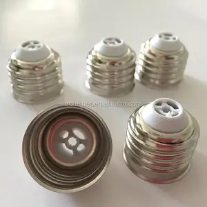 Screw type weld E27 base cap for E27 lamp socket