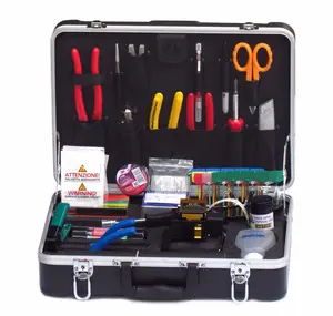 Fiber Optic FTTH Tools Kit set with Optical Power Meter and Visual Fault Locator and Fiber Cleaver