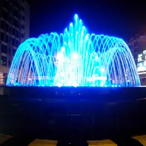 Venta caliente Mini pequeño fuente de agua Ronda interior/al aire libre con luces LED