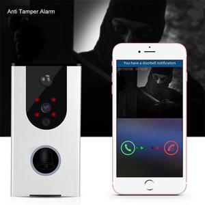 Recargable batería Real video Intercom puerta teléfono video cámara inteligente timbre de la puerta con la visión nocturna - Product Image 3