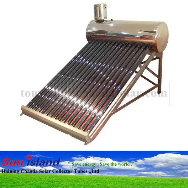 Evacuated tube collector model solar water heater