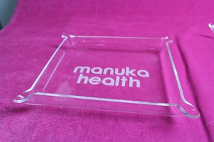 Lớn Monogram PMMA Khay với Bị Chèn Ép Góc Tray Acrylic Catchall Đính Khay với Xử Lý - Product Image 5