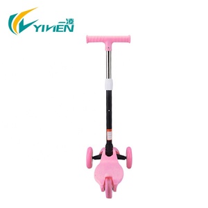 Janiilen-trottinette pliable rose à trois roues, <span class=keywords><strong>scooter</strong></span> en plastique pour enfants - Product Image 2