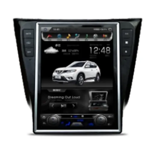 Lecteur multimédia avec système Android 12.1, écran vertical Tesla, navigation GPS, wi-fi 4 + 32 go, pour Nissan x-trai 9.0 — 2013, 2016