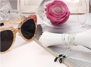 003 DL <span class=keywords><strong>Glasses</strong></span> Fashion Gold <span class=keywords><strong>Glasses</strong></span> Retainerフィットサングラス眼鏡チェーン女性のための - Product Image 5