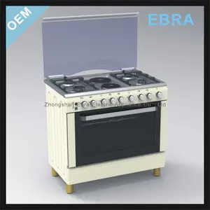 4 gas burners and 2 electric hotplates free standing gas range oven