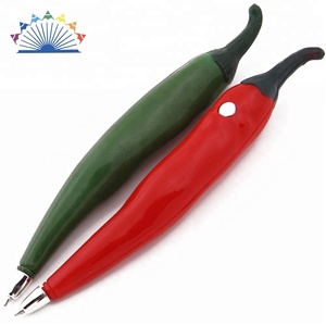 Peperoncino rosso di Plastica A Forma di Inchiostro Nero <span class=keywords><strong>Penna</strong></span> A Sfera <span class=keywords><strong>Con</strong></span> <span class=keywords><strong>Magnete</strong></span> - Product Image 2
