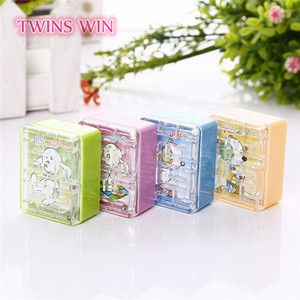 Sacapuntas mecánico de plástico para niños, papelería kawaii, estampado personalizado, colores mezclados, superventas en europa - Product Image 1