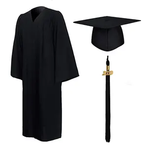 Atacado Graduação Profissional Vestuário Fabricante Grau Avançado Vestuário Personalização LOGO Bachelors Vestido Fazendo