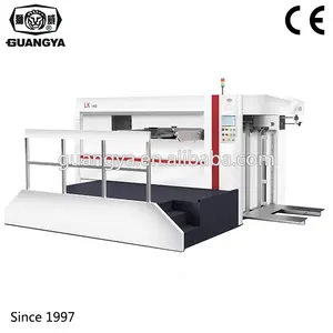 Semi automática de troquelado y hendido máquina de corte para papel