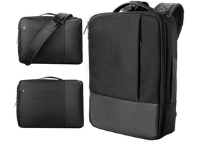 <span class=keywords><strong>Mochila</strong></span> Impermeable Antirrobo para Portátil Oxford para Macbook Air Pro y <span class=keywords><strong>Dell</strong></span> de 13.3-15.6 Pulgadas con Cierre de Cremallera Unisex Negra - Product Image 3