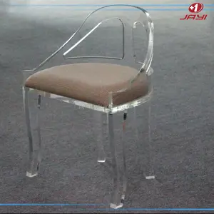 Chaises pliantes transparentes en acrylique, chaises pliantes de style moderne
