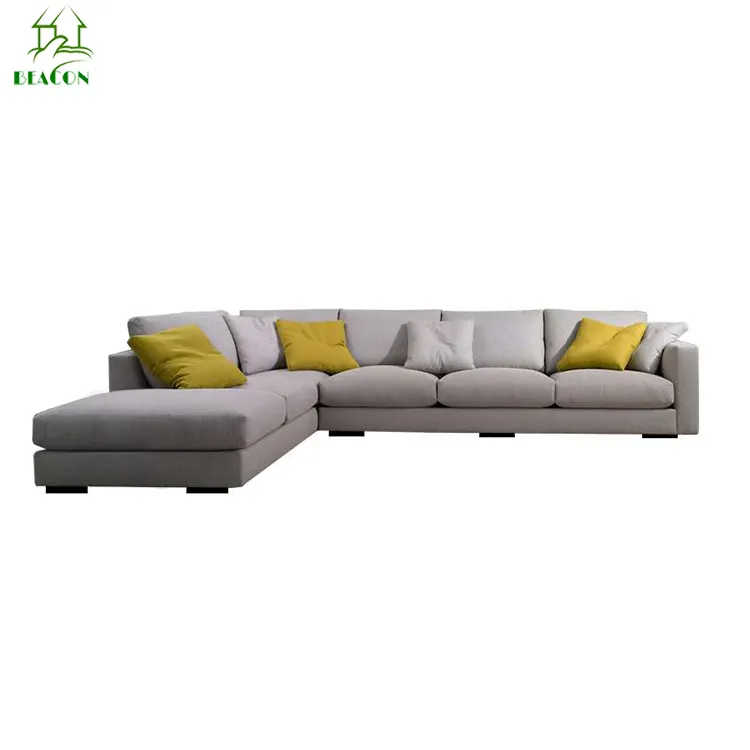 Canapé d'angle moderne en tissu, 2 pièces, meuble de salon