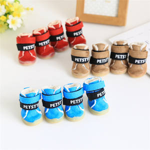 Nuovo disegno di Peluche scarpe da neve di inverno del cane <span class=keywords><strong>stivali</strong></span> stivaletti per cani gatti - Product Image 4