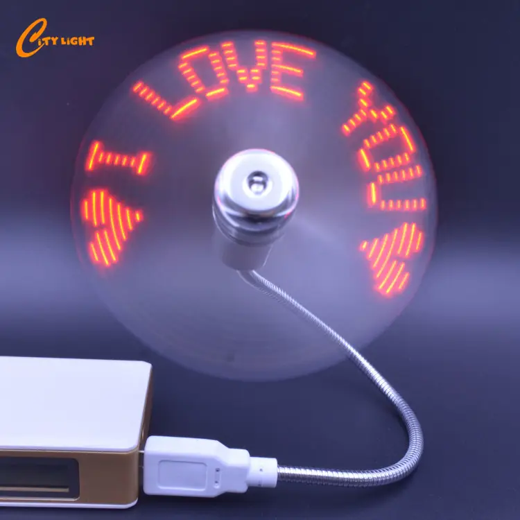Best Selling LED Message Mini Fan USB portable fan