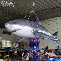 Customized Giant Ocean Inflatable Shark Ballon for Display Decoration