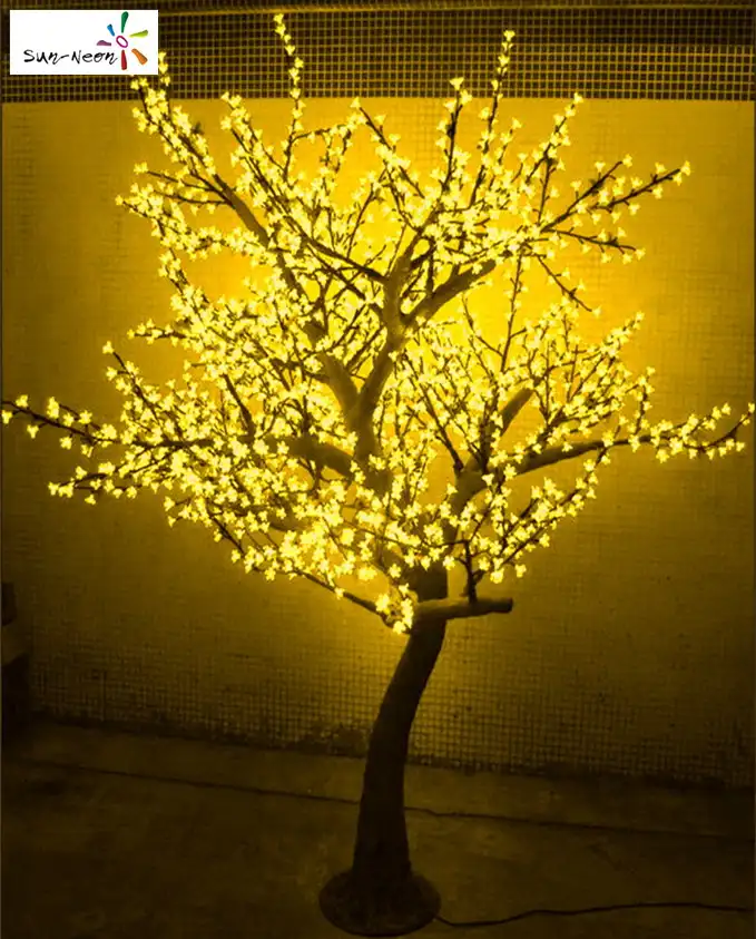 Coloful Pohon Ceri Led Berubah Warna Pohon Ceri Surya Pohon Bunga Sakura Bagus untuk Dijual