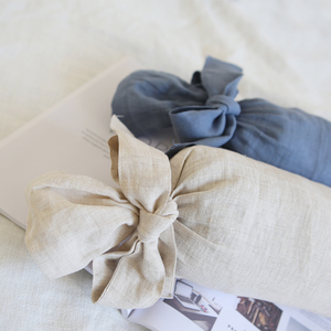 Taie d'oreiller de voiture de tourisme en forme de bonbon bio 100% lin housse de coussin <span class=keywords><strong>traversin</strong></span> pour la maison hôtel et hôpital utiliser des techniques tissées - Product Image 3