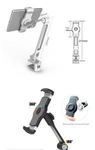 Adjustable Clamp Chuck <strong>Tablet</strong> <strong>Holder</strong> Phone Stand Clamp Mount <strong>Holder</strong> for <strong>Tablets</strong> and Smartphone - Product Image 5