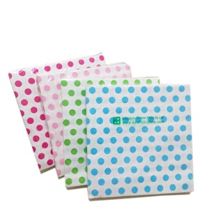 Santian giấy 33x33cm <span class=keywords><strong>2</strong></span>/3 <span class=keywords><strong>ply</strong></span> dùng một lần nhà hàng Khăn ăn in Polka Dot trang trí gấp phong cách Cocktail giấy serviettes - Product Image 3
