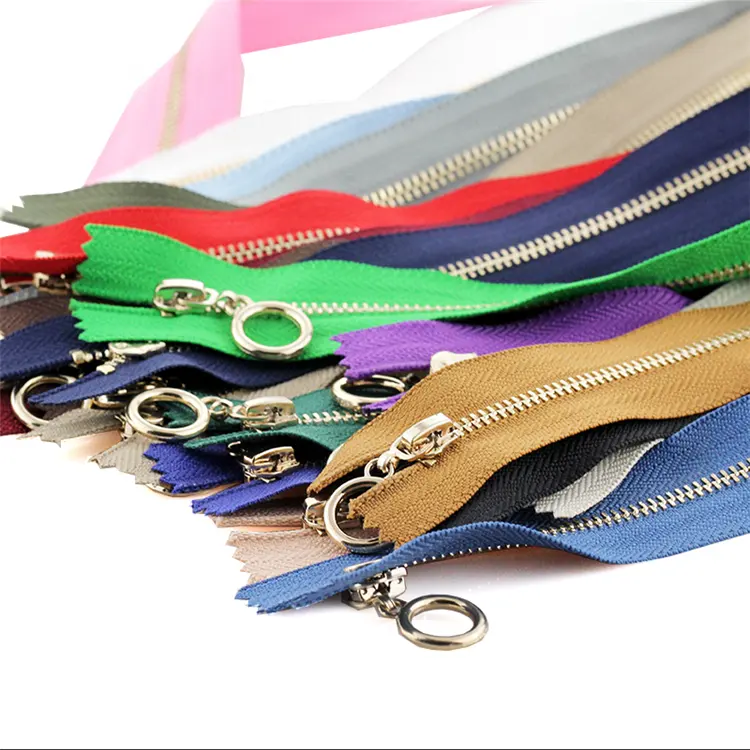 Hot Sale Wholesale Open-End Colorful Tape Metal Zippers Customizable Zipper