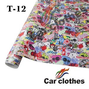 Haute Qualité <span class=keywords><strong>1</strong></span>.52x30m Conception D'autocollant De Voiture de Vinyle de <span class=keywords><strong>Film</strong></span> Enveloppement Stickerbombing drôle autocollants de voiture - Product Image 5